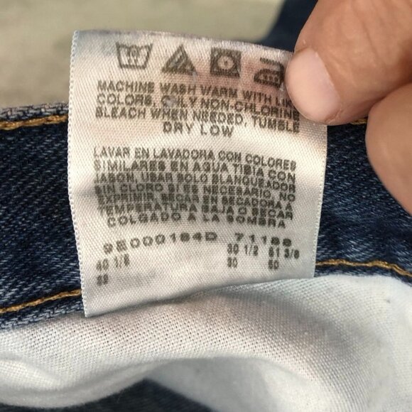 Wrangler Men Jeans Size 38x30 Classic Blue Denim Straight Leg Casual Medium Wash - Picture 10 of 15